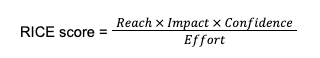 Rice model formula