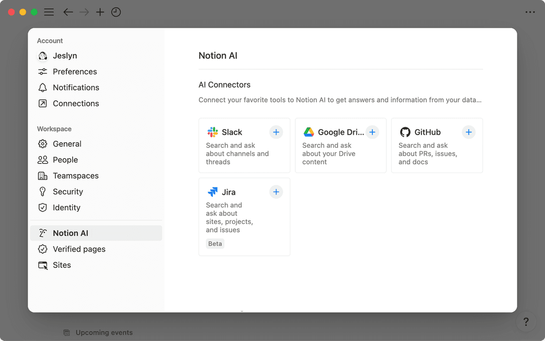 Notion AI Connectors