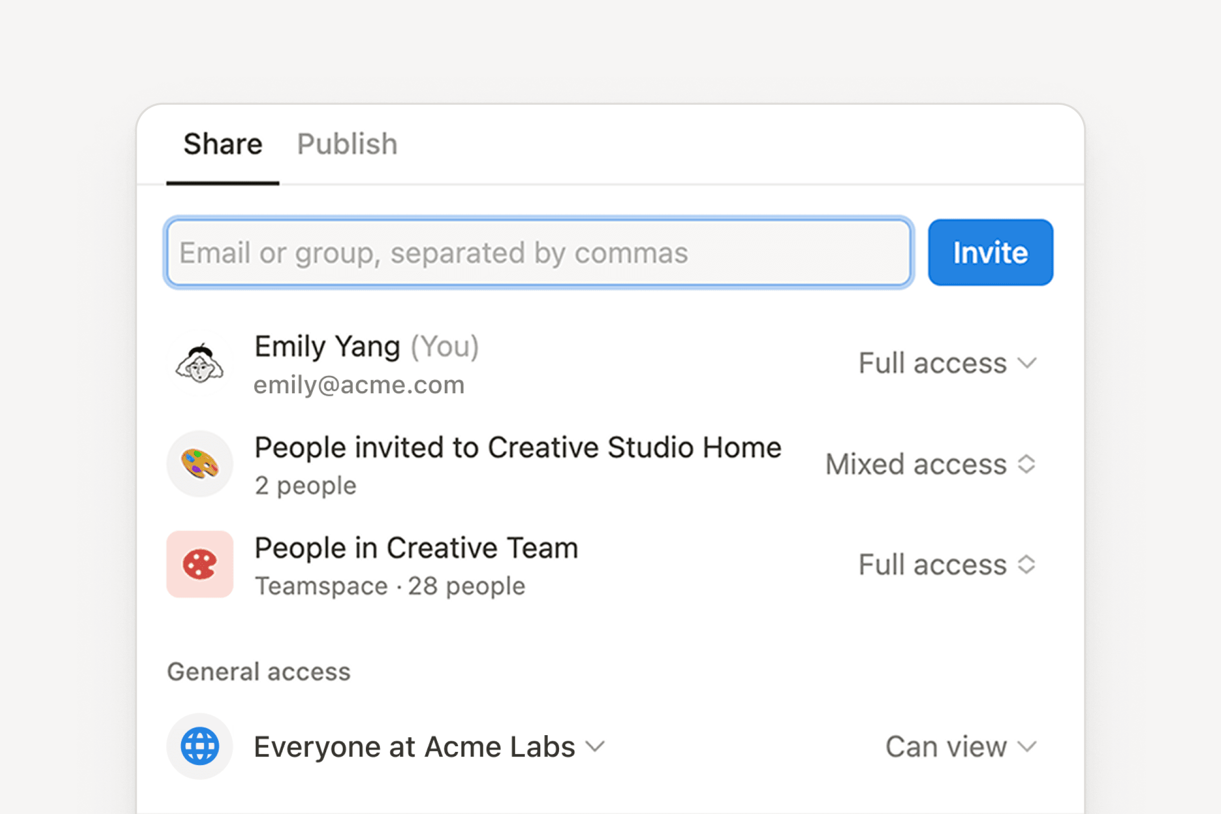 share access