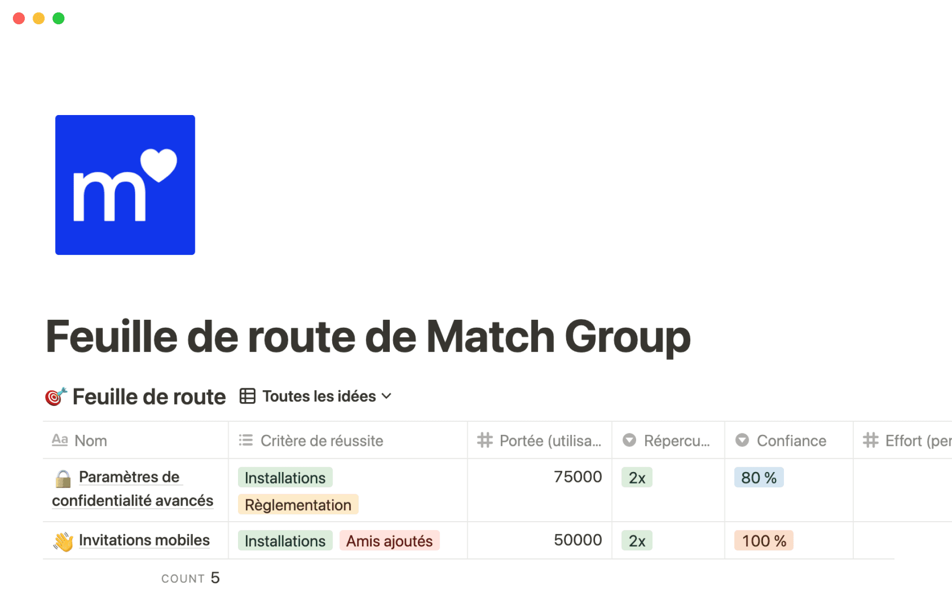 How to create a technology roadmap in Notion