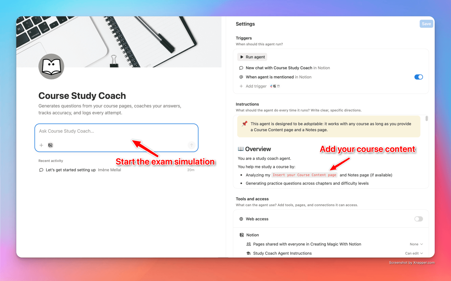 Course Study Coach