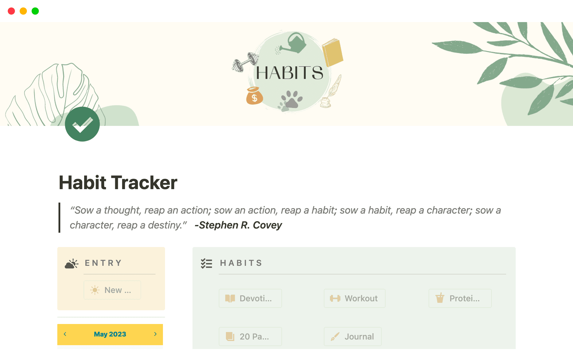Screenshot of Some beloved aesthetic templates collection by Notion